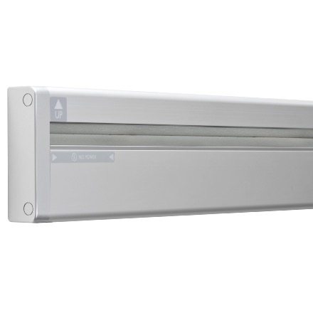 Rail électrique E-Genesis, 60 cm - Raccord à gauche - Alu brossé